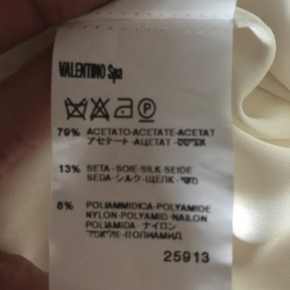 SOLD🎈🎈🎈🎈🎈🎈🎈🎈🎈🎈Valentino Skirt,New With Tags,Size 2,Cream,A-line - Picture 7 of 14